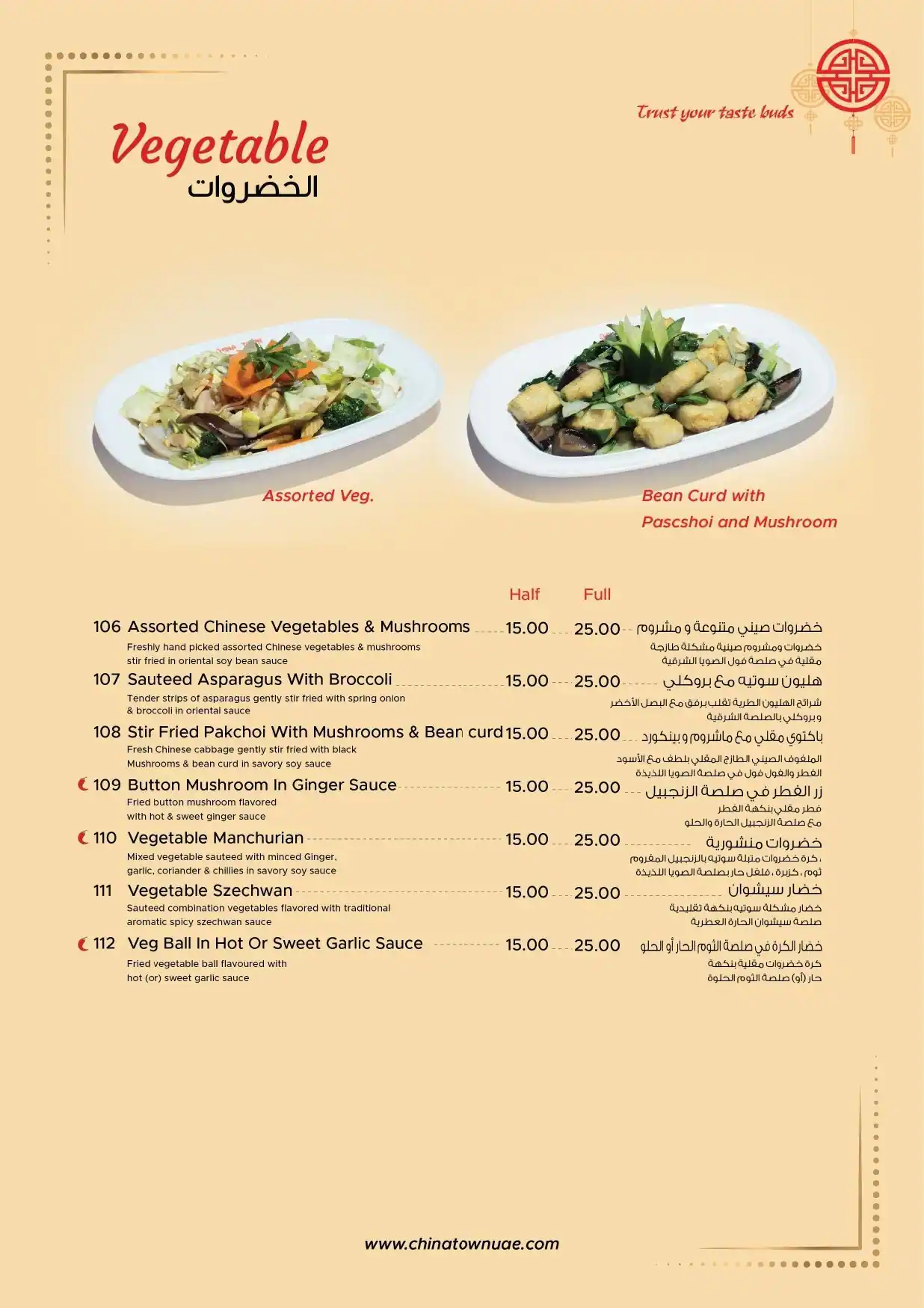 China Town Menu in Al Barsha South, Dubai 