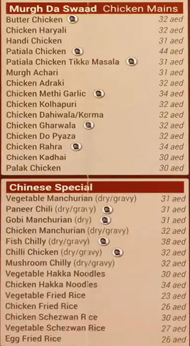 Patiala House - باتيالا هاوس Menu 