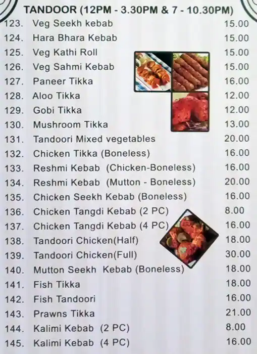 Meenatshi Chettinadu Restaurant Menu 