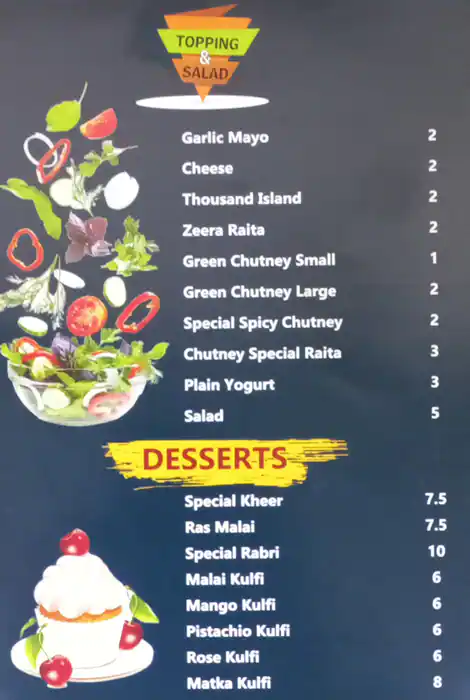 Chutney & Roll - شتني رول Menu 