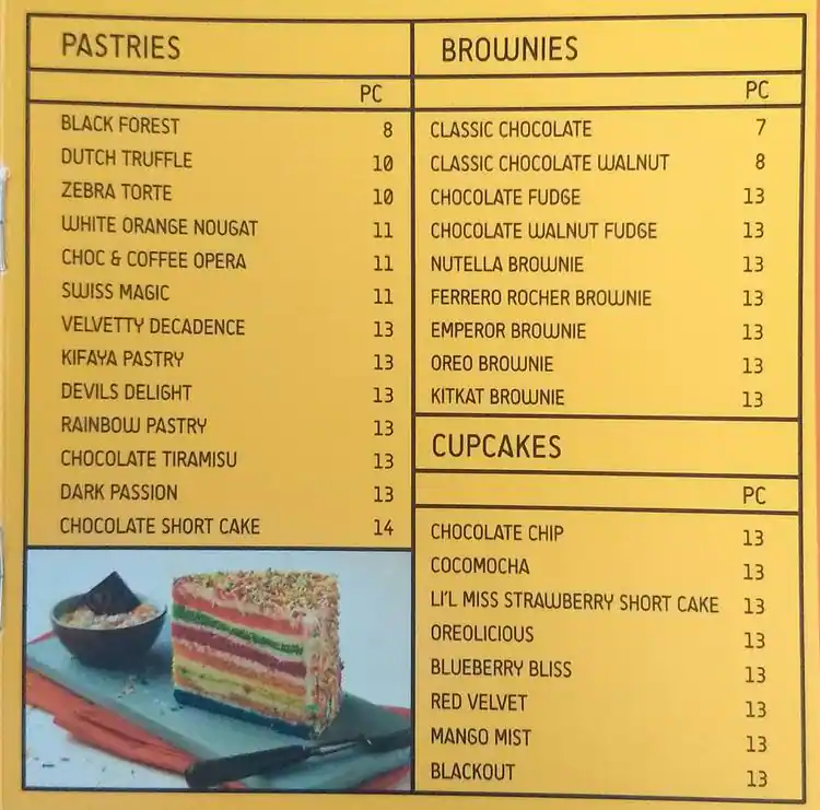 Brownie Point - بروني بوينت Menu 