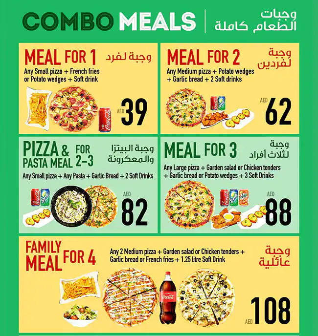 Pizza 2 Go - بيتزا 2 جو Menu in Al Karama, Dubai 