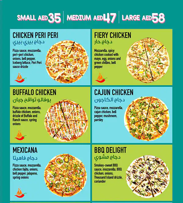 Pizza 2 Go - بيتزا 2 جو Menu in Al Karama, Dubai 