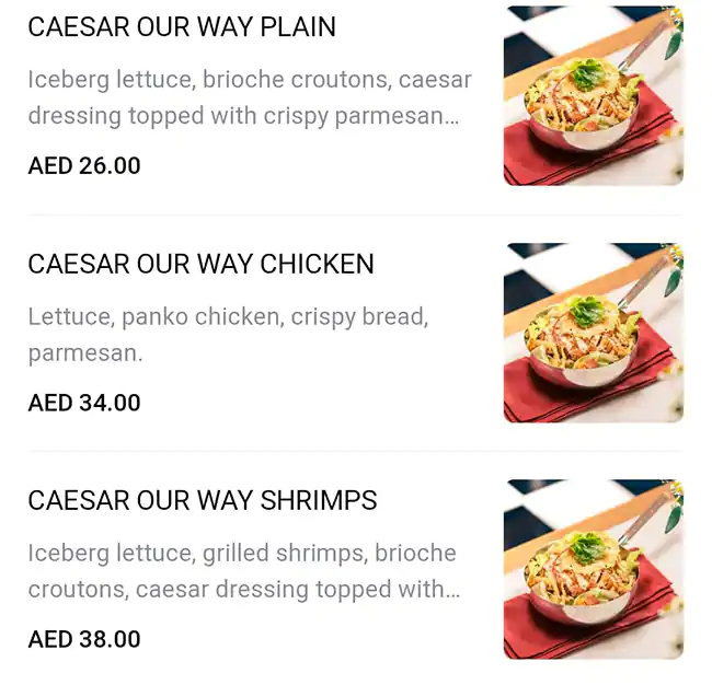 Tasty food Fast Foodmenu Umm Suqeim, Dubai