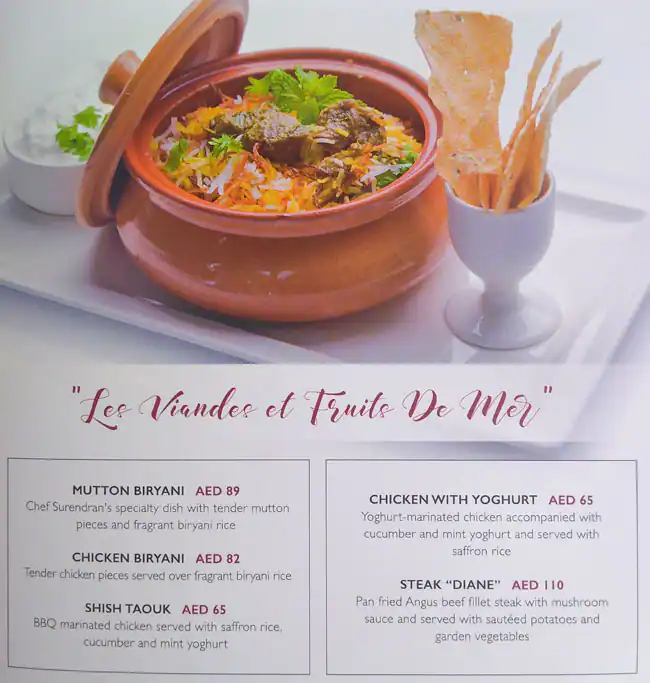 The Square Cafe Menu in Wafi Mall, Umm Hurair 2, Dubai 