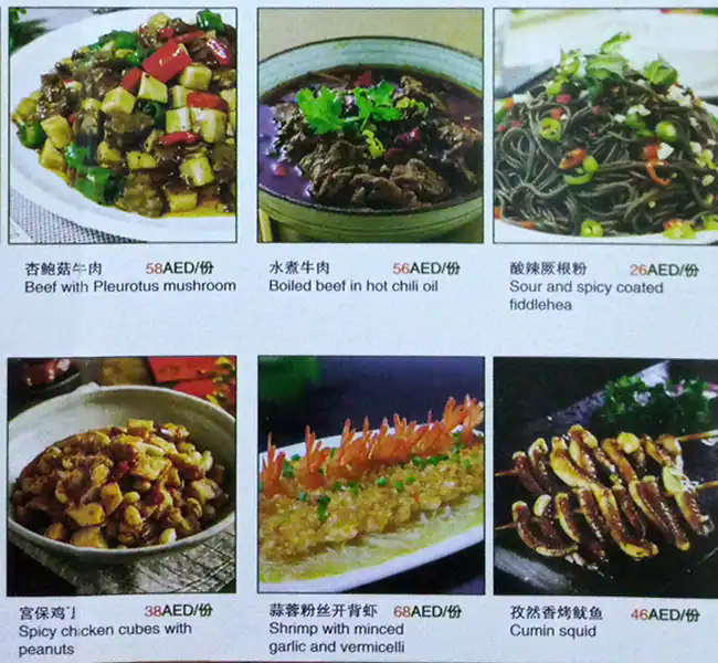 Homey Chinese Menu in Cluster V, Jumeirah Lake Towers, Dubai 