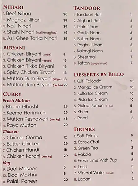 Best restaurant menu near Chinese Fast Food