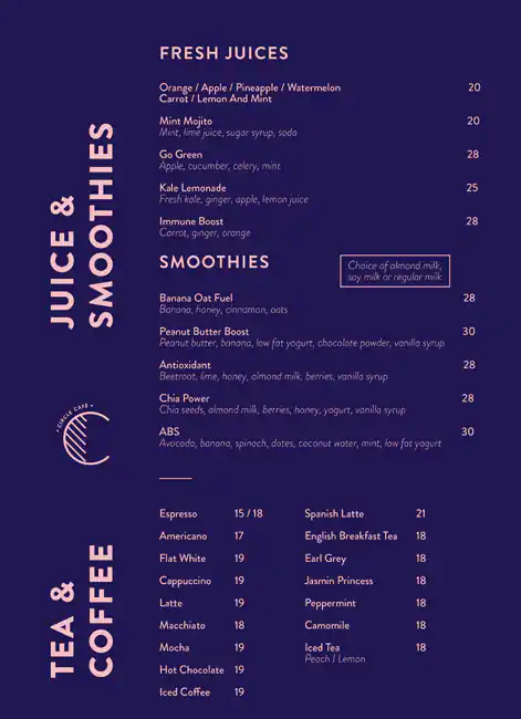 Circle Cafe - سيركل كافيه Menu 