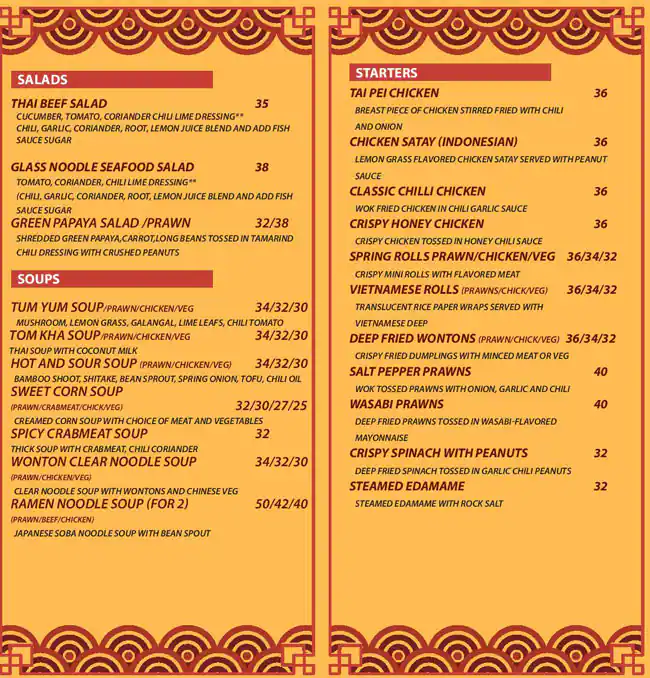 Best restaurant menu near China Cluster International City Dubai