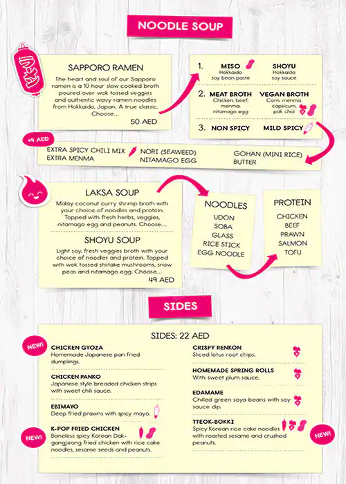 Wokyo™ Noodle Bar - وكيو نودل بار Menu 