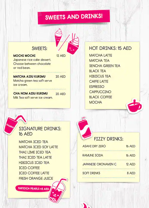 Wokyo™ Noodle Bar - وكيو نودل بار Menu 