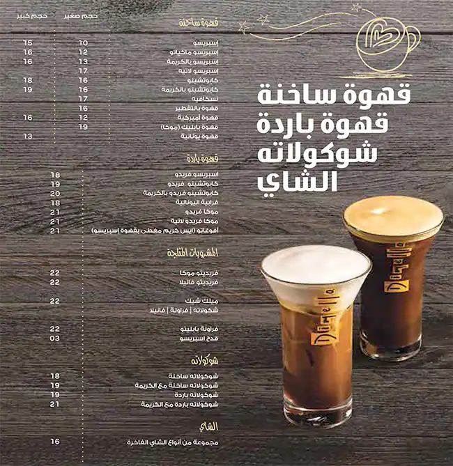 Public Cafe Menu in Cluster T, Jumeirah Lake Towers, Dubai 