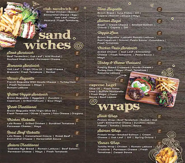 Public Cafe Menu in Cluster T, Jumeirah Lake Towers, Dubai 