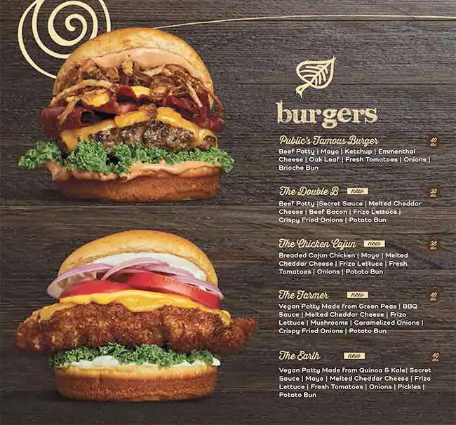 Public Cafe Menu in Cluster T, Jumeirah Lake Towers, Dubai 