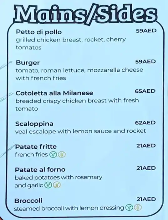 Rossovivo - روسوفيفو Menu in Dubai Media City, Dubai 