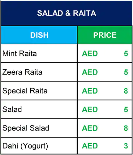 Lahore Darbar Menu in Naif, Dubai 