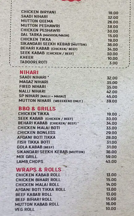 Daily Express Restaurant - مطعم ديلي اكسبريس Menu 