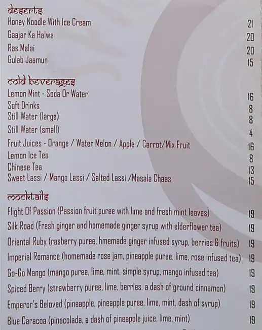 Spice Pot Menu in Cluster D, Jumeirah Lake Towers, Dubai 