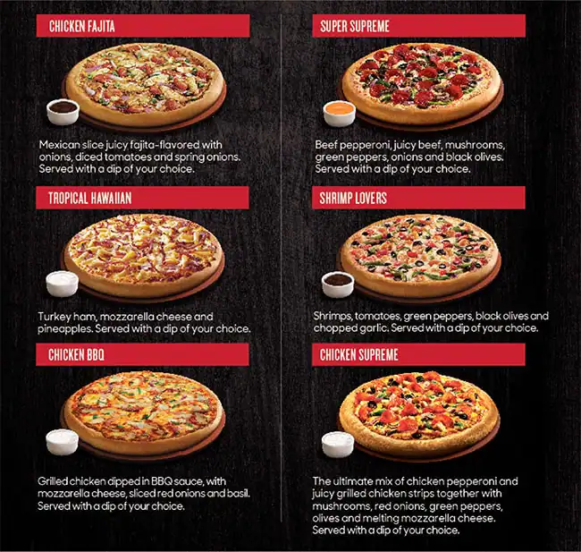 Pizza Hut - بيتزا هت Menu in Cluster I, Jumeirah Lake Towers, Dubai 