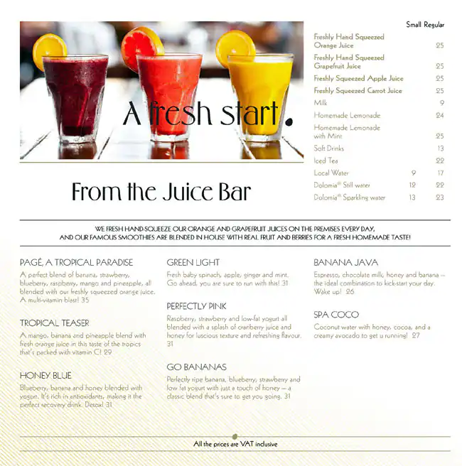 Best restaurant menu near The Beach Jumeirah Beach Residence Dubai