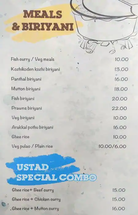 Ustad Hotel - مطعم استاد Menu in Al Nahda, Dubai 