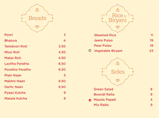 Chhappan Bhog - شابان بوغ Menu 