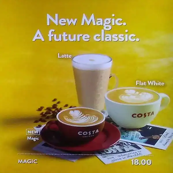 Costa Coffee Menu in Palm Jumeirah, Dubai 