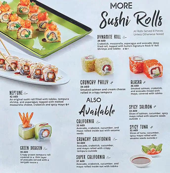 Sumo Sushi & Bento - سومو سوشي وبنتو Menu 