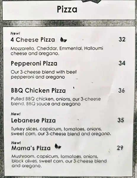 Manoushe Street Menu in Al Ghurair Centre, Al Rigga, Dubai 