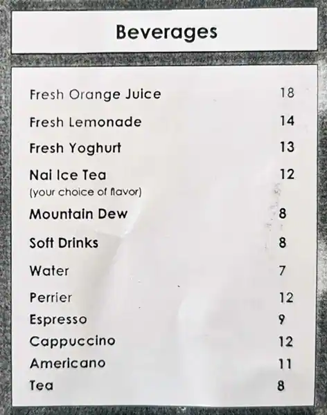 Manoushe Street Menu in Al Ghurair Centre, Al Rigga, Dubai 