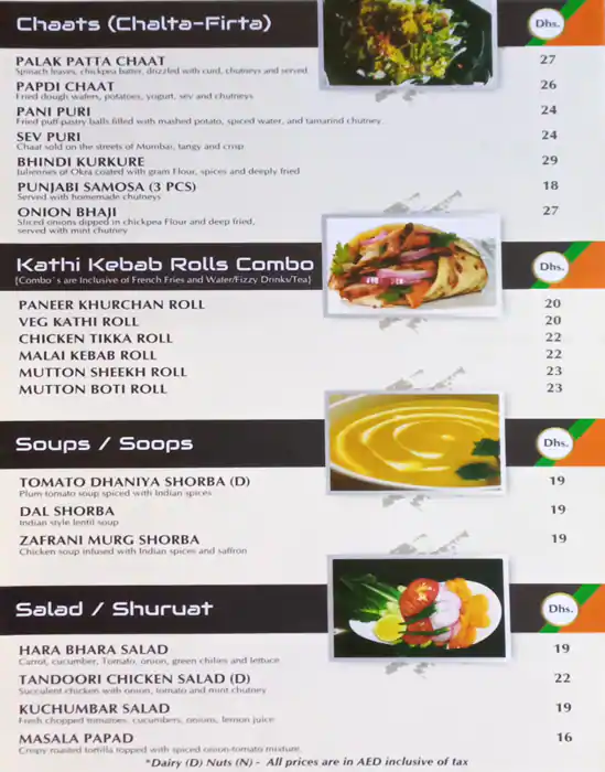 Best restaurant menu near Bay Square Business Bay Dubai