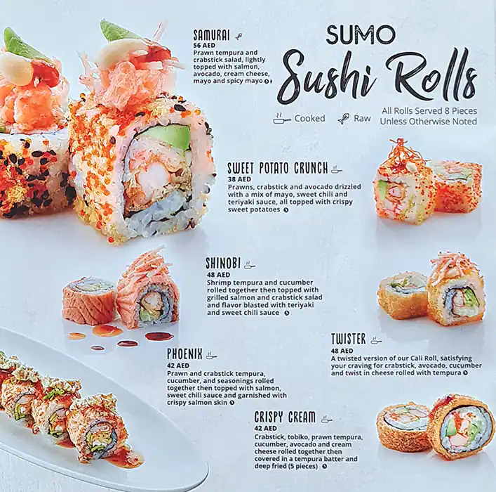 Sumo Sushi & Bento - سومو سوشي وبنتو Menu 