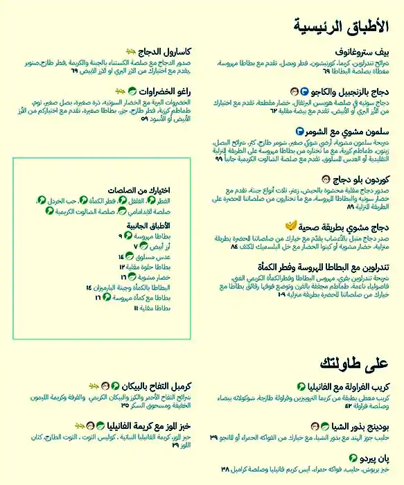 PAUL Bakery & Restaurant - مطعم ومخبز بول Menu 