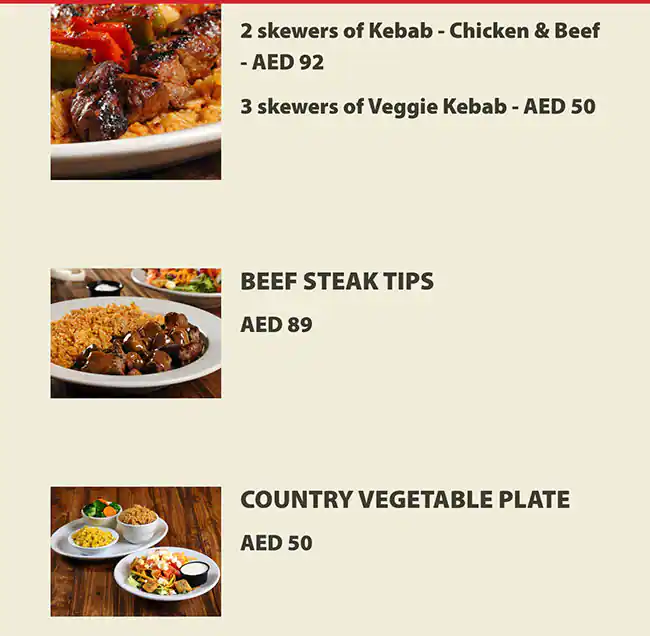 Texas Roadhouse Menu in Dubai Festival City Mall, Festival City, Dubai 