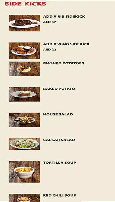 Texas Roadhouse Menu in Dubai Festival City Mall, Festival City, Dubai 